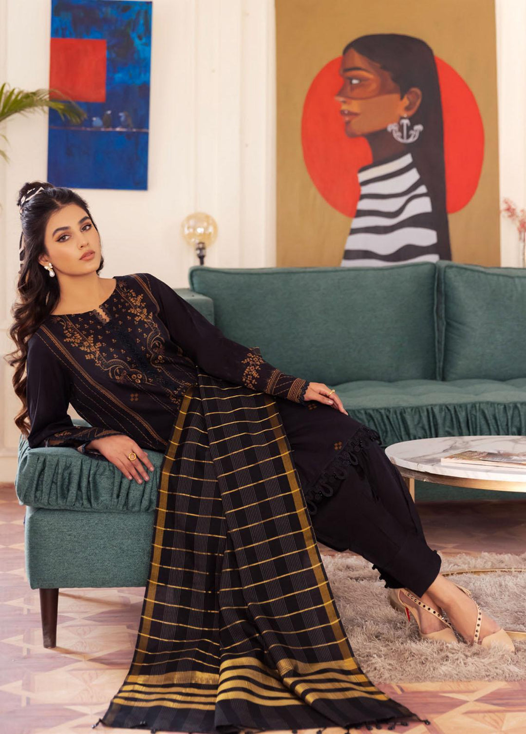 Nureh Printed Lawn Suits Unstitched 3 Piece NU23SP SP-43 - Summer Collection