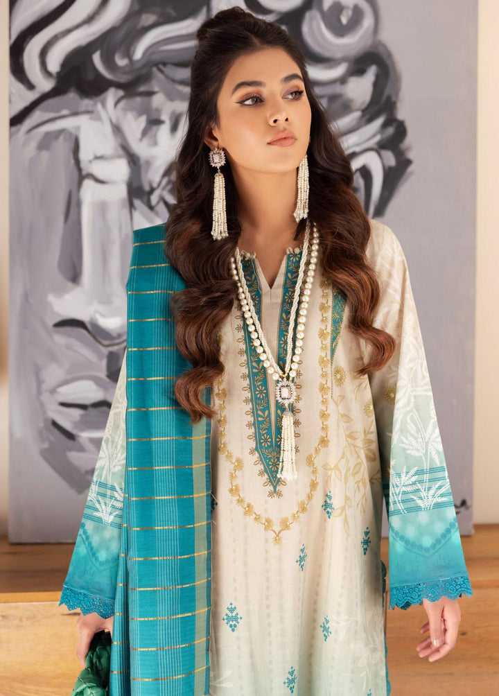 Nureh Printed Lawn Suits Unstitched 3 Piece NU23SP SP-44 - Summer Collection