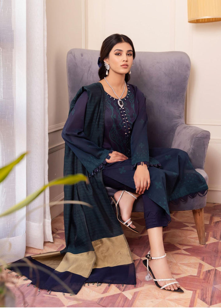 Nureh Printed Lawn Suits Unstitched 3 Piece NU23SP SP-45 - Summer Collection