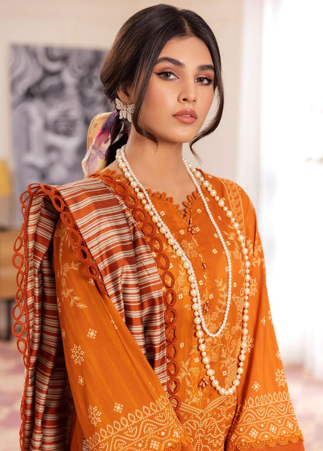 Nureh Printed Lawn Suits Unstitched 3 Piece NU23SP SP-46 - Summer Collection