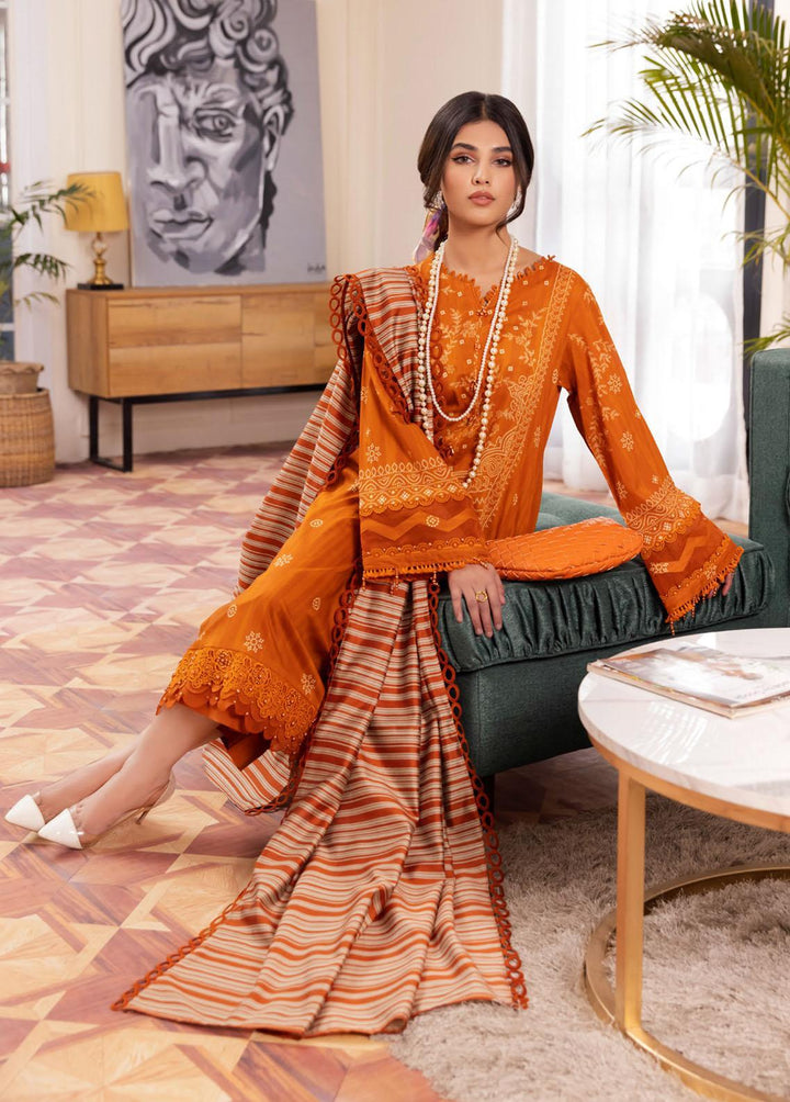 Nureh Printed Lawn Suits Unstitched 3 Piece NU23SP SP-46 - Summer Collection