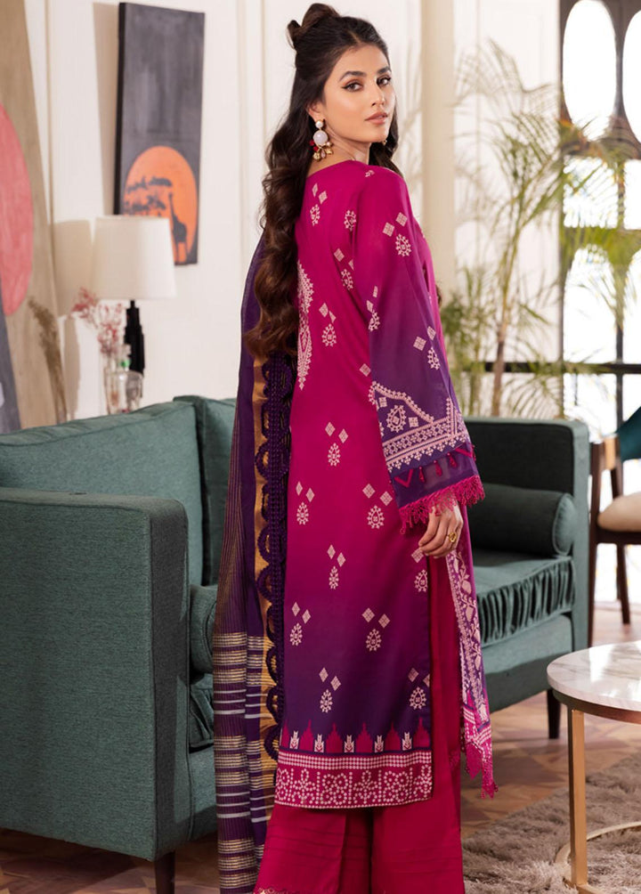 Nureh Printed Lawn Suits Unstitched 3 Piece NU23SP SP-50 - Summer Collection