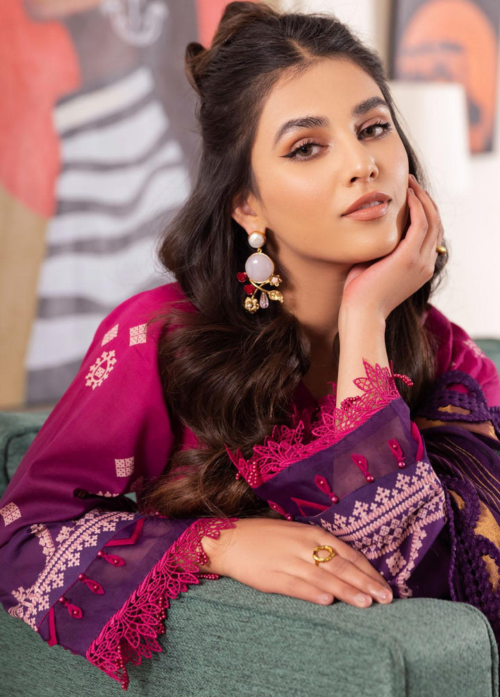 Nureh Printed Lawn Suits Unstitched 3 Piece NU23SP SP-50 - Summer Collection