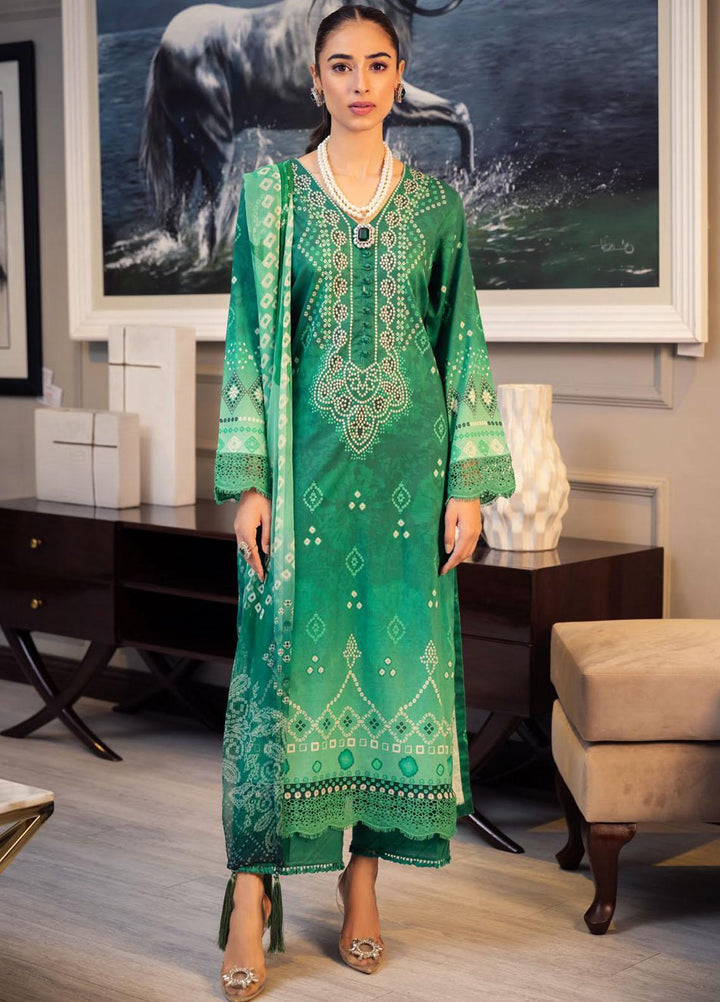 Signature Prints By Nureh Printed Lawn Suits Unstitched 3 Piece NU23SPR SP-51 - Festive Collection