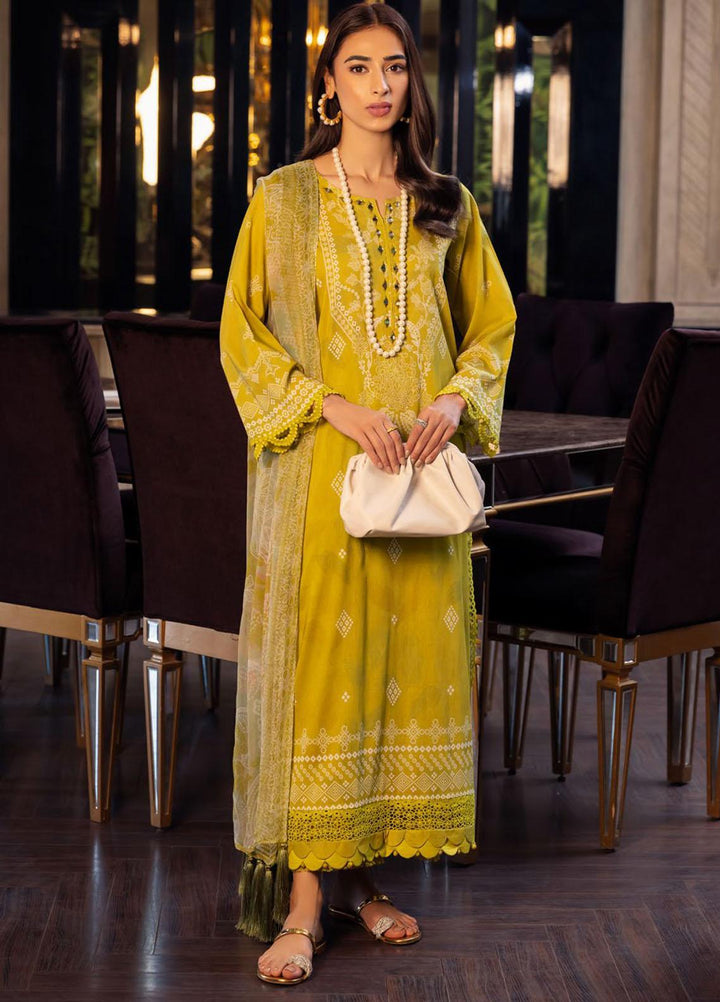 Signature Prints By Nureh Printed Lawn Suits Unstitched 3 Piece NU23SPR SP-52 - Festive Collection