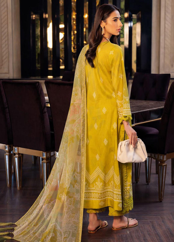 Signature Prints By Nureh Printed Lawn Suits Unstitched 3 Piece NU23SPR SP-52 - Festive Collection