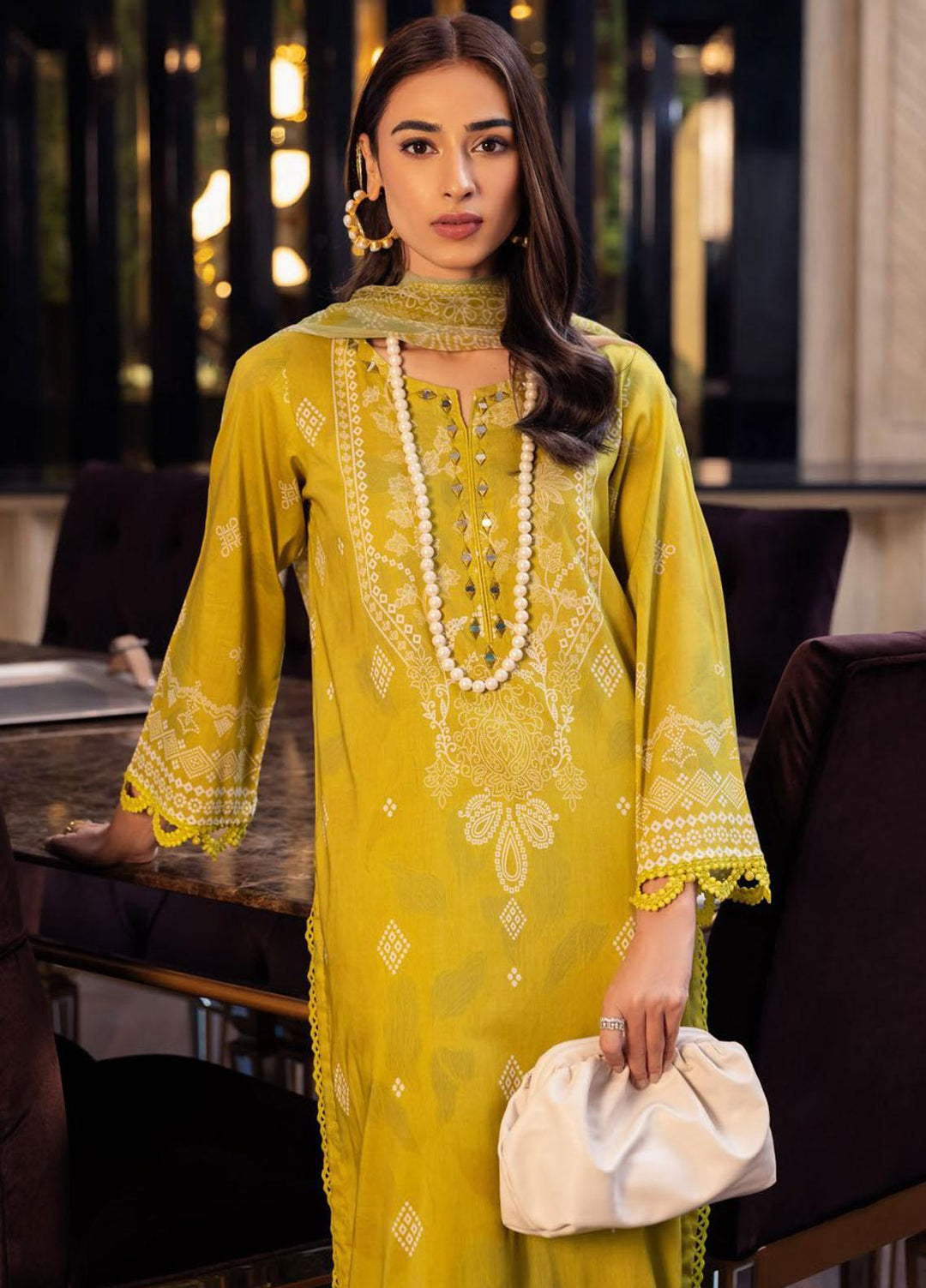 Signature Prints By Nureh Printed Lawn Suits Unstitched 3 Piece NU23SPR SP-52 - Festive Collection