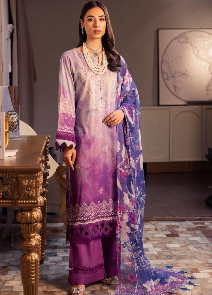 Signature Prints By Nureh Printed Lawn Suits Unstitched 3 Piece NU23SPR SP-56 - Festive Collection