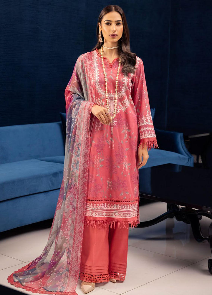 Signature Prints By Nureh Printed Lawn Suits Unstitched 3 Piece NU23SPR SP-57 - Festive Collection