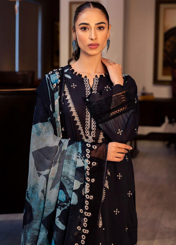 Signature Prints By Nureh Printed Lawn Suits Unstitched 3 Piece NU23SPR SP-58 - Festive Collection