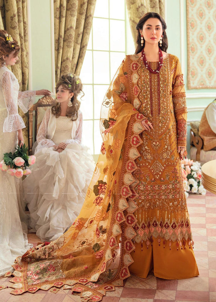 The Secret Garden By Nureh Embroidered Chiffon Suits Unstitched 3 Piece NU22SG NL-25 - Luxury Formal Collection