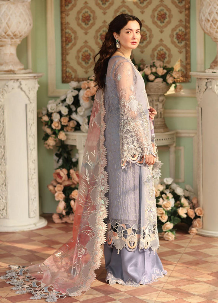The Secret Garden By Nureh Embroidered Chiffon Suits Unstitched 3 Piece NU22SG NL-26 - Luxury Formal Collection