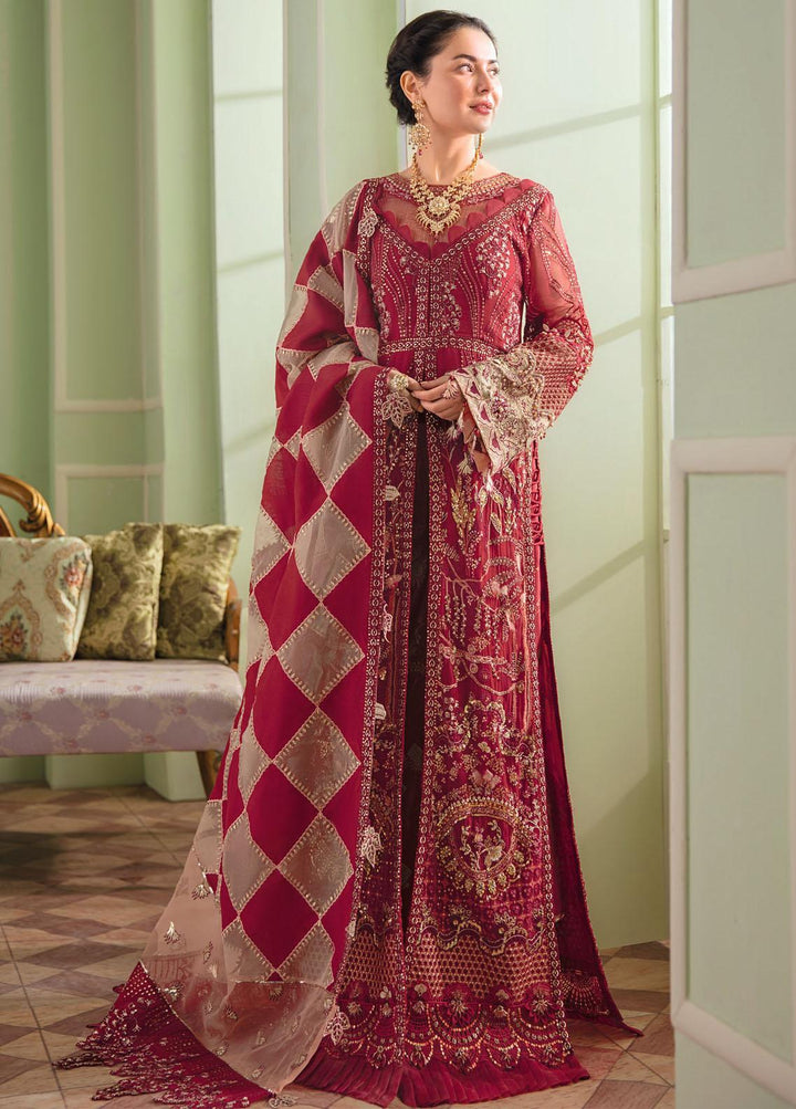 The Secret Garden By Nureh Embroidered Chiffon Suits Unstitched 3 Piece NU22SG NL-27 - Luxury Formal Collection