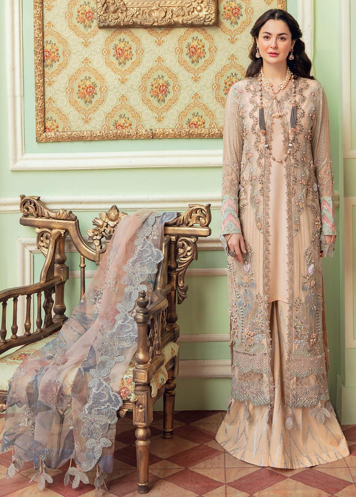 The Secret Garden By Nureh Embroidered Chiffon Suits Unstitched 3 Piece NU22SG NL-30 - Luxury Formal Collection