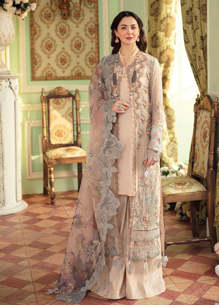 The Secret Garden By Nureh Embroidered Chiffon Suits Unstitched 3 Piece NU22SG NL-30 - Luxury Formal Collection