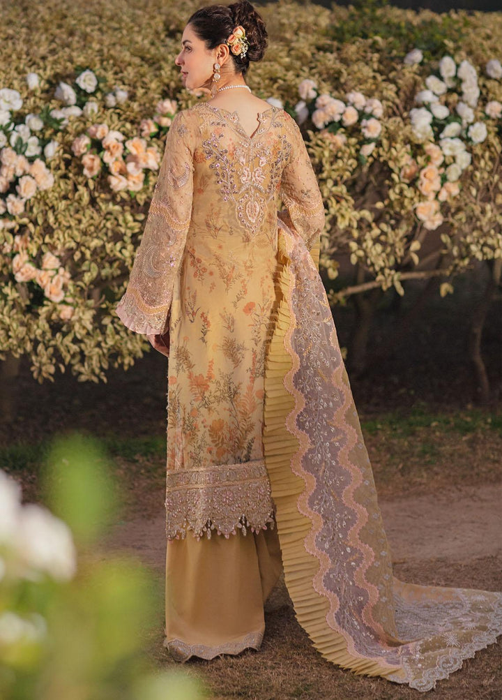 The Secret Garden By Nureh Embroidered Organza Suits Unstitched 3 Piece NU22SG NL-31 - Luxury Formal Collection
