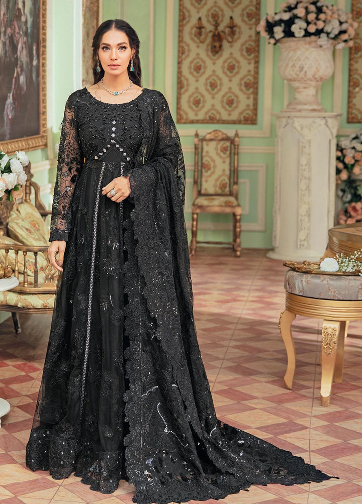 The Secret Garden By Nureh Embroidered Net Suits Unstitched 3 Piece NU22SG NL-32 - Luxury Formal Collection