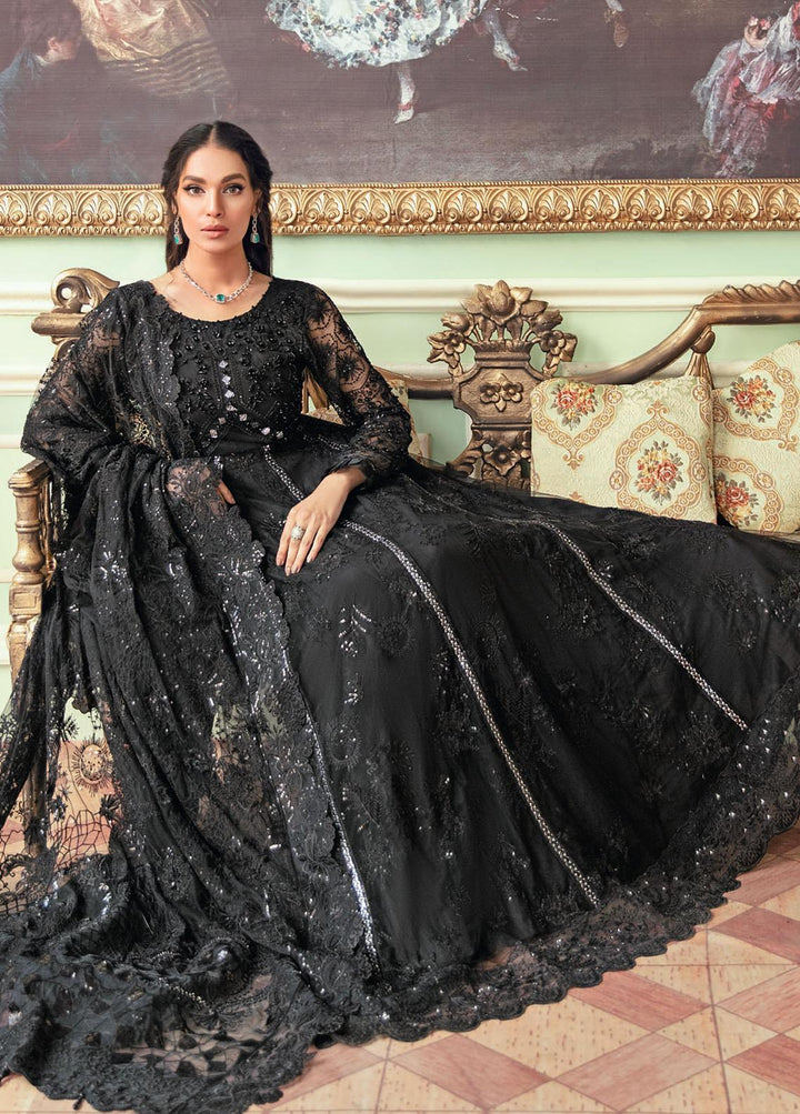 The Secret Garden By Nureh Embroidered Net Suits Unstitched 3 Piece NU22SG NL-32 - Luxury Formal Collection