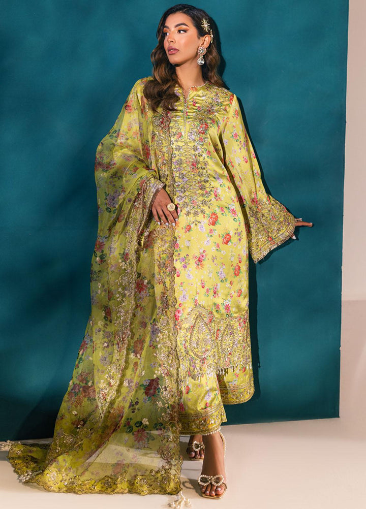 Nureh Embroidered Silk Suits Unstitched 3 Piece NU23TSL S-01 - Formal Collection