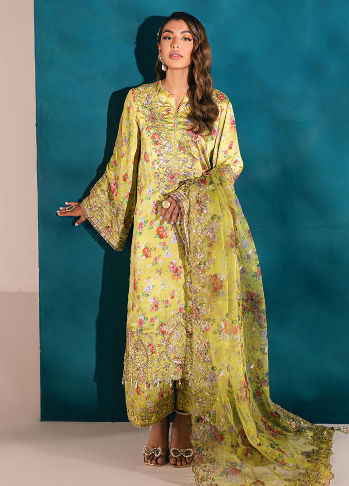 Nureh Embroidered Silk Suits Unstitched 3 Piece NU23TSL S-01 - Formal Collection