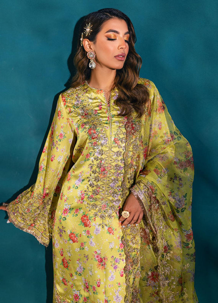 Nureh Embroidered Silk Suits Unstitched 3 Piece NU23TSL S-01 - Formal Collection