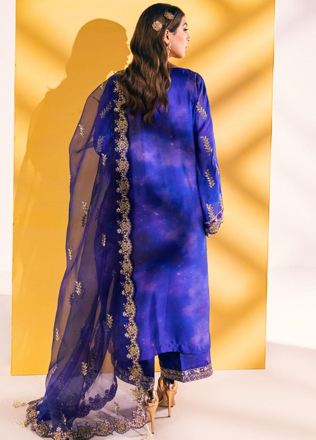 Nureh Embroidered Silk Suits Unstitched 3 Piece NU23TSL S-02 - Formal Collection