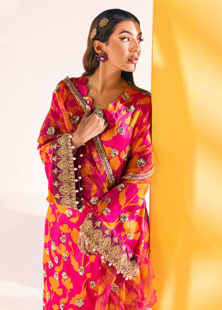 Nureh Embroidered Silk Suits Unstitched 3 Piece NU23TSL S-04 - Formal Collection