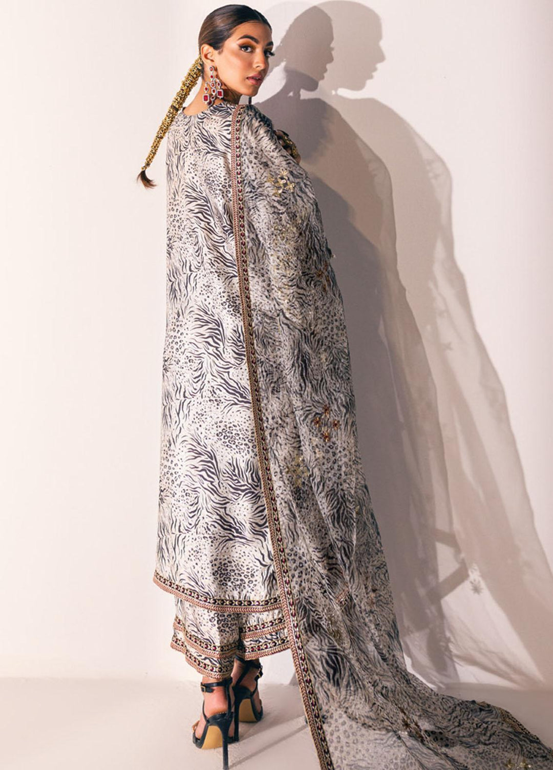 Nureh Embroidered Silk Suits Unstitched 3 Piece NU23TSL S-05 - Formal Collection