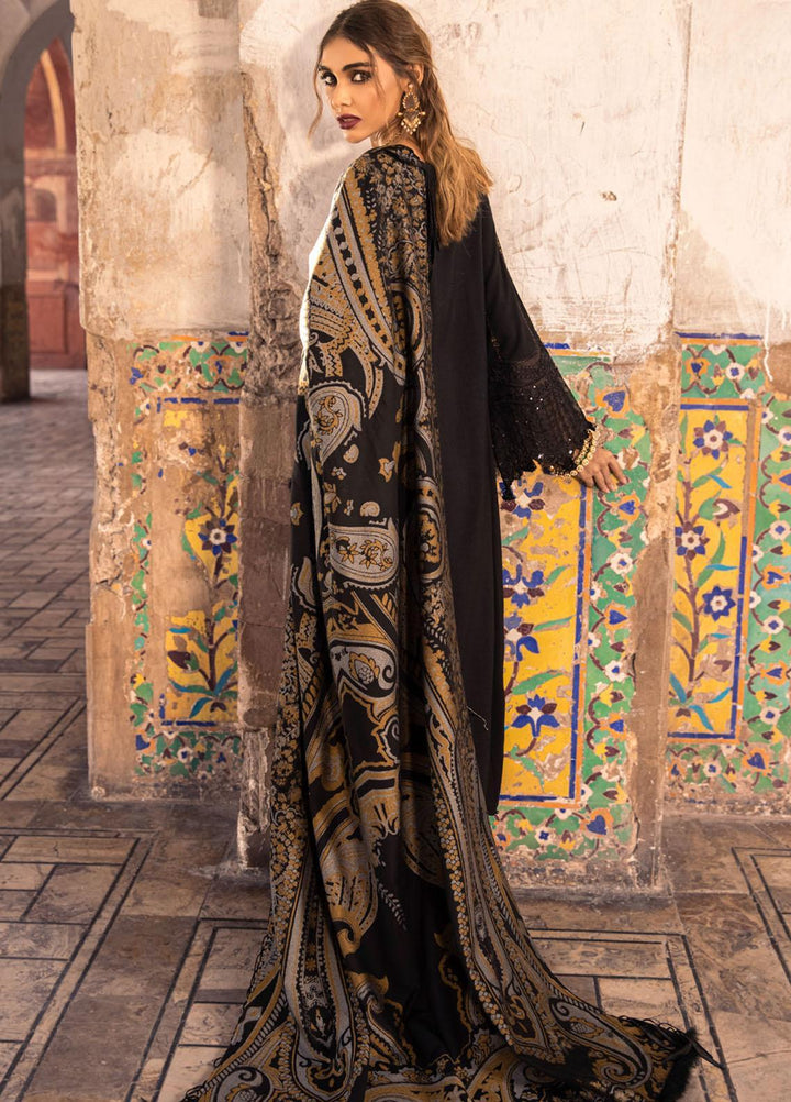 Nureh Embroidered Leather Peach Suits Unstitched 3 Piece NU21LP NE-13 MOR MEHAL - Winter Collection