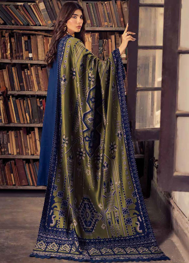 Nureh Embroidered Leather Peach Suits Unstitched 3 Piece NU22LP NEP-01 - Winter Collection