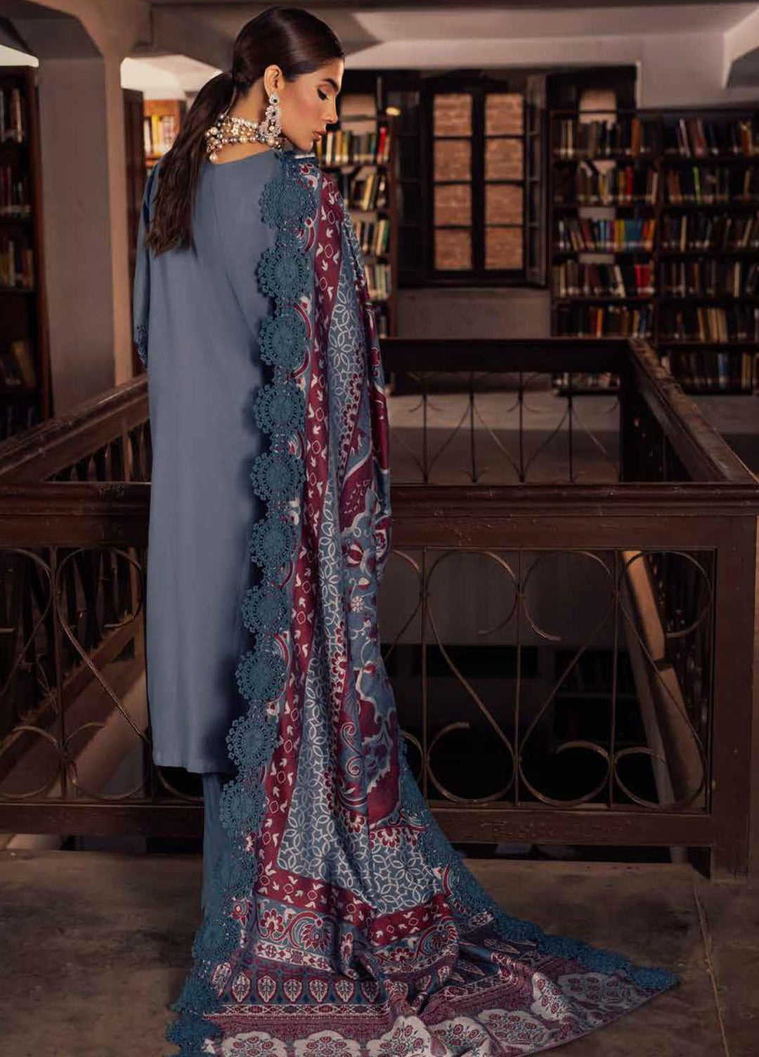 Nureh Embroidered Leather Peach Suits Unstitched 3 Piece NU22LP NEP-05 - Winter Collection