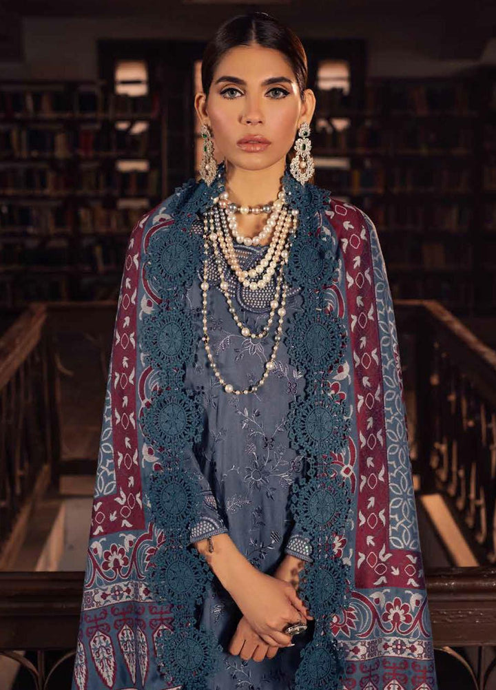 Nureh Embroidered Leather Peach Suits Unstitched 3 Piece NU22LP NEP-05 - Winter Collection