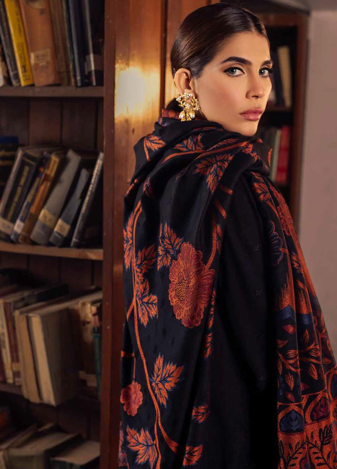 Nureh Embroidered Leather Peach Suits Unstitched 3 Piece NU22LP NEP-08 - Winter Collection