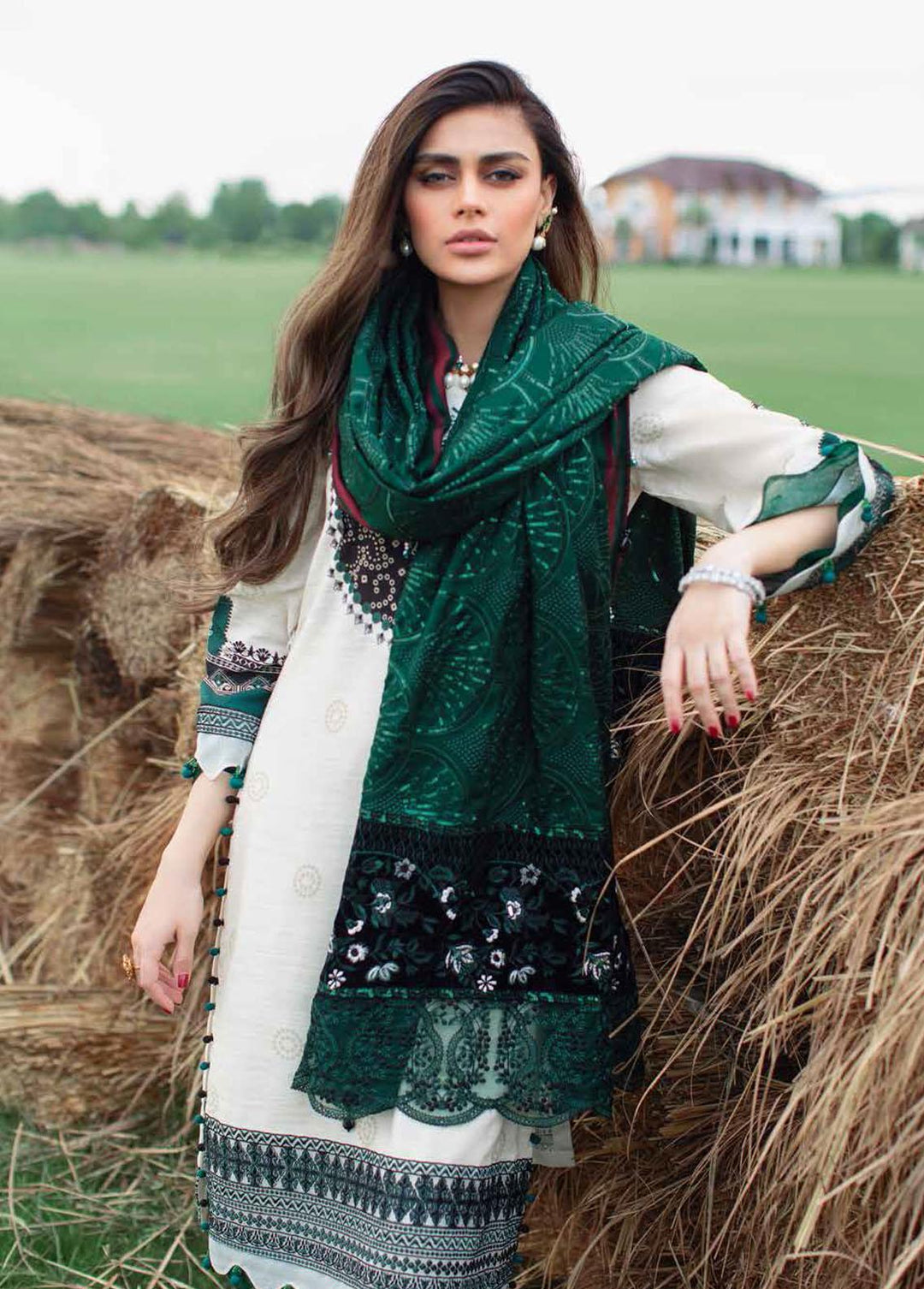 Nureh Embroidered Khaddar Suits Unstitched 3 Piece NU22SK NWE-03 - Winter Collection