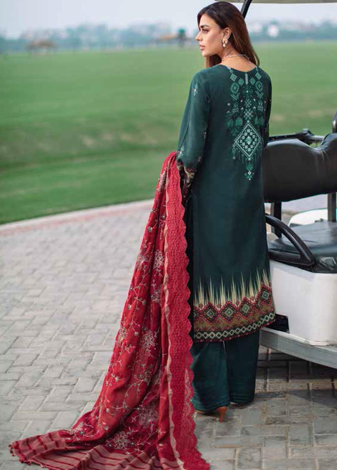 Nureh Embroidered Khaddar Suits Unstitched 3 Piece NU22SK NWE-08 - Winter Collection