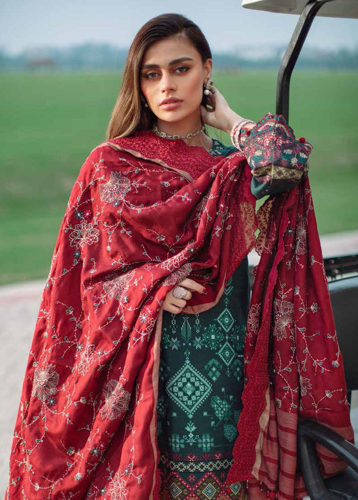 Nureh Embroidered Khaddar Suits Unstitched 3 Piece NU22SK NWE-08 - Winter Collection