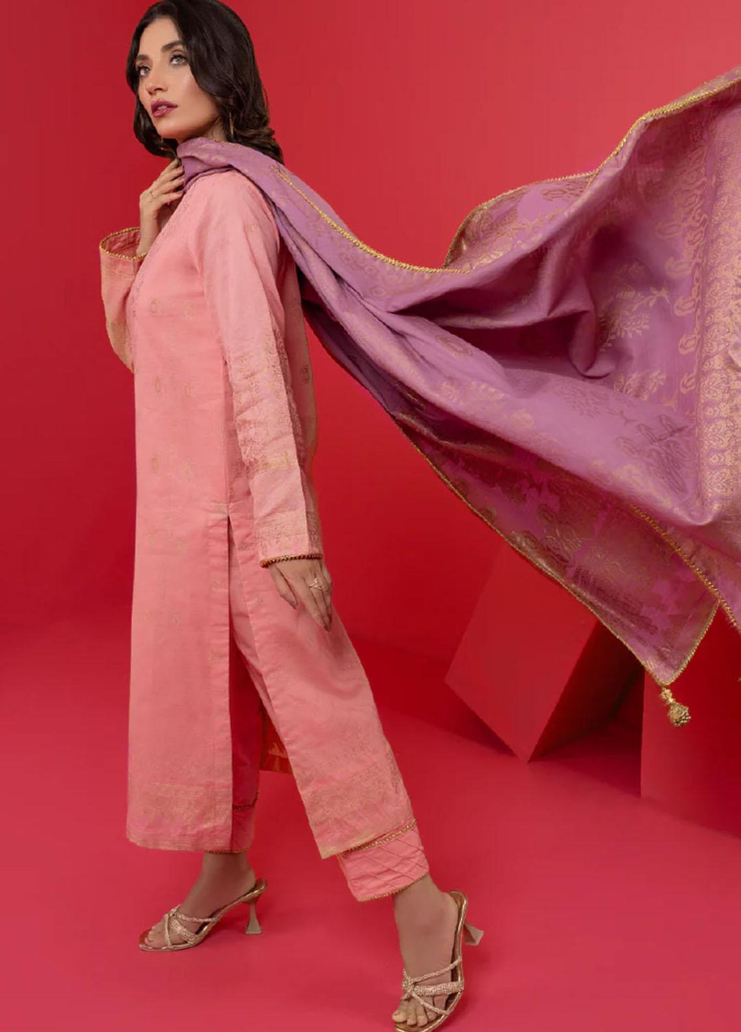 AY Textile Jacquard Yarn Suits Unstitched 3 Piece AYT23N AYJ-02 - Winter Collection