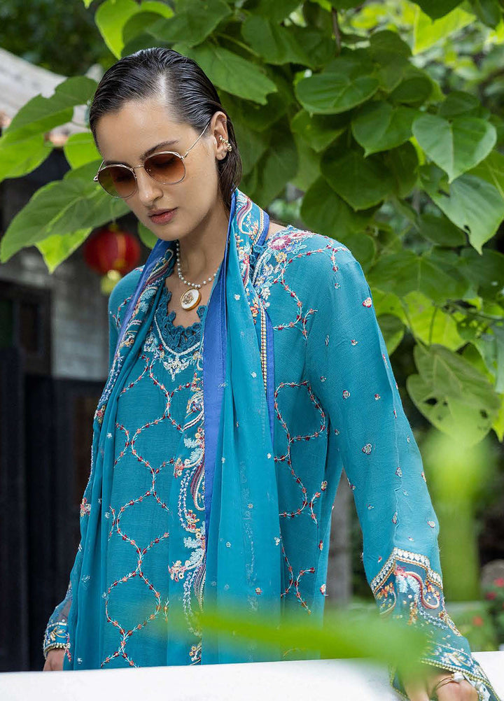 Nuvera by Mushq Hemline Embroidered Raw Silk Suits Unstitched 3 Piece MQ25NF D-09 Valene - Festive Collection
