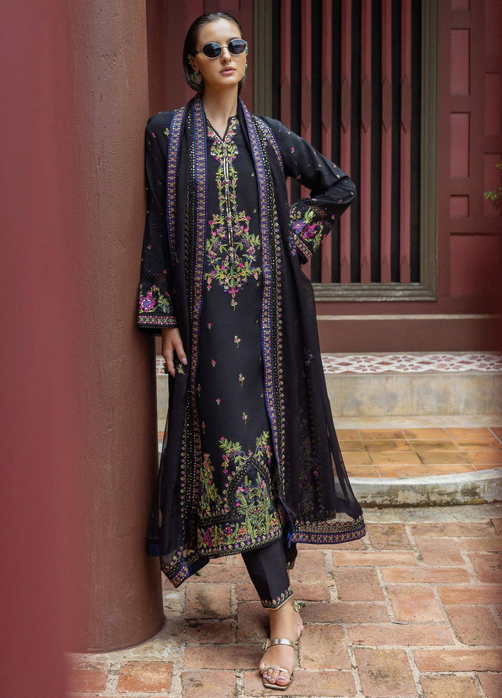 Nuvera by Mushq Hemline Embroidered Raw Silk Suits Unstitched 3 Piece MQ25NF D-08 Oynxa - Festive Collection
