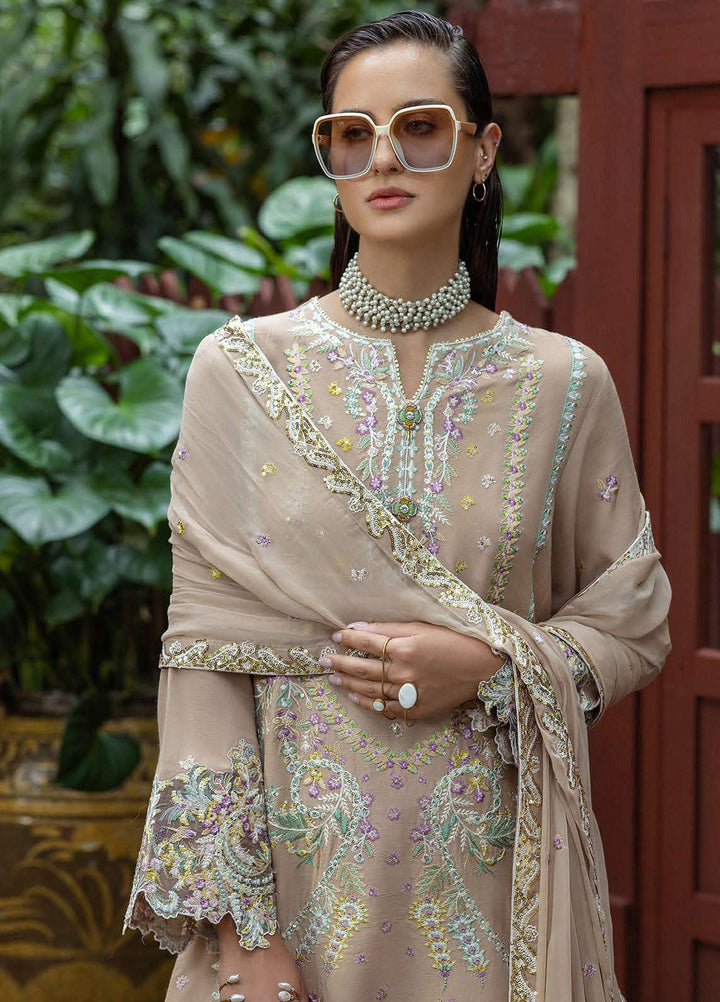 Nuvera by Mushq Hemline Embroidered Raw Silk Suits Unstitched 3 Piece MQ25NF D-02 Ardena - Festive Collection