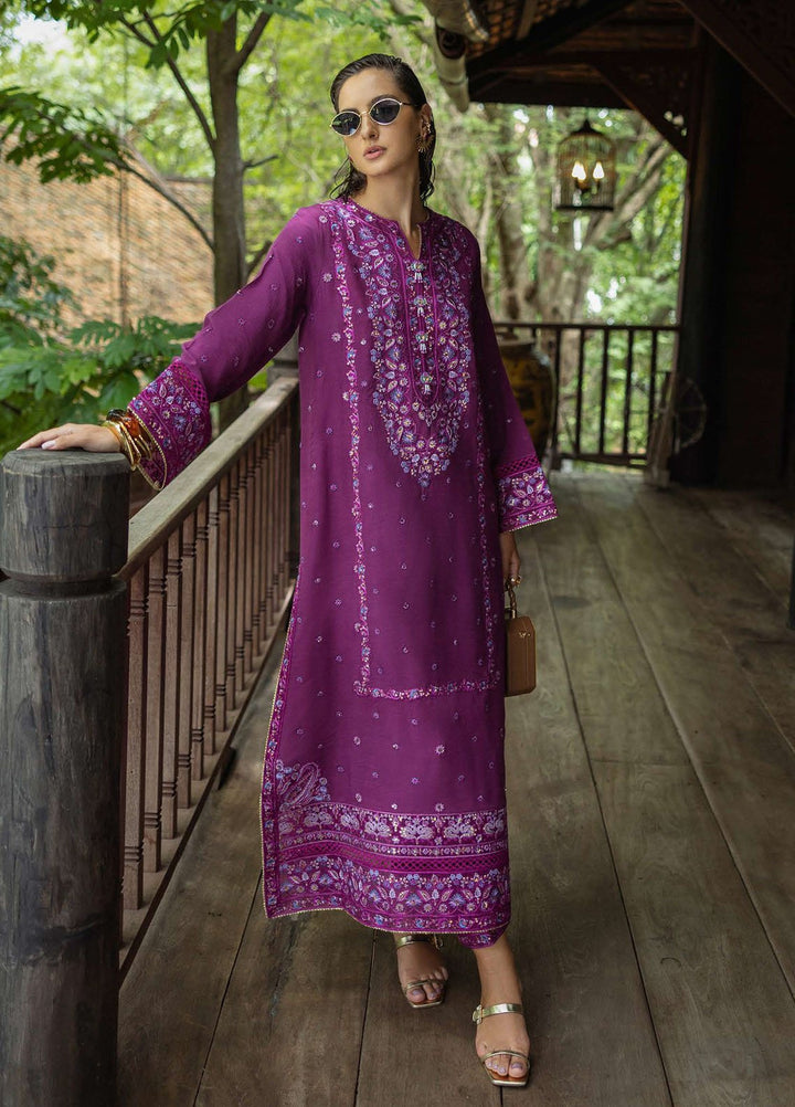 Nuvera by Mushq Hemline Embroidered Raw Silk Suits Unstitched 3 Piece MQ25NF D-06 Avenelle - Festive Collection