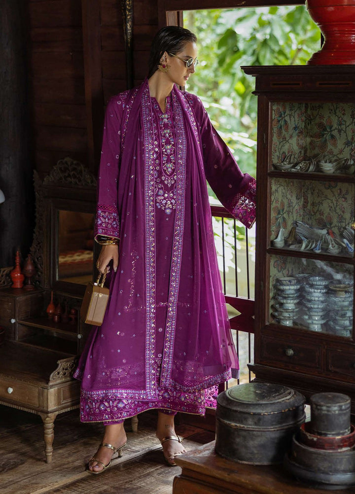 Nuvera by Mushq Hemline Embroidered Raw Silk Suits Unstitched 3 Piece MQ25NF D-06 Avenelle - Festive Collection