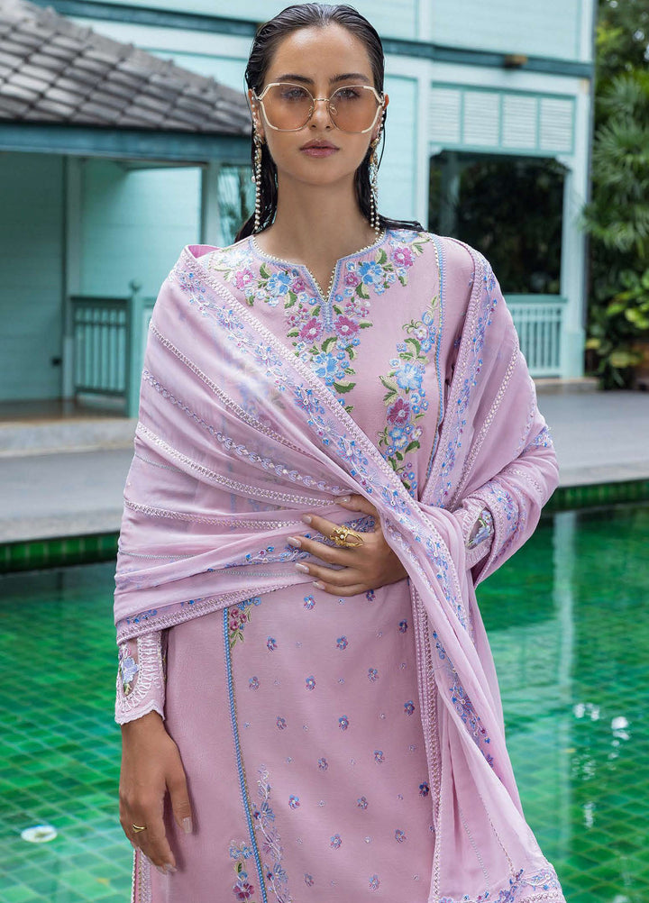 Nuvera by Mushq Hemline Embroidered Raw Silk Suits Unstitched 3 Piece MQ25NF D-03 Leore - Festive Collection