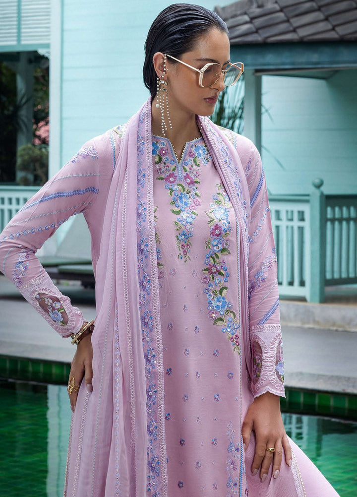 Nuvera by Mushq Hemline Embroidered Raw Silk Suits Unstitched 3 Piece MQ25NF D-03 Leore - Festive Collection