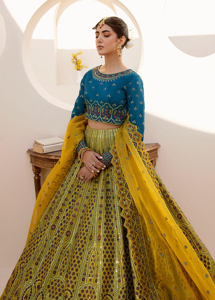 Nyra By Akbar Aslam Embroidered Raw Silk Suits Unstitched 3 Piece AA23N 1466 Lita - Wedding Collection