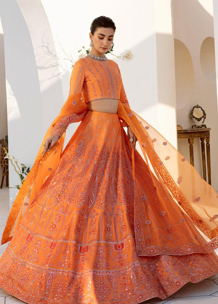 Nyra By Akbar Aslam Embroidered Raw Silk Suits Unstitched 3 Piece AA23N 1467 May - Wedding Collection