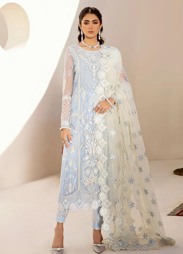 Nyra By Akbar Aslam Embroidered Organza Suits Unstitched 4 Piece  1468 Nour - Luxury Collection