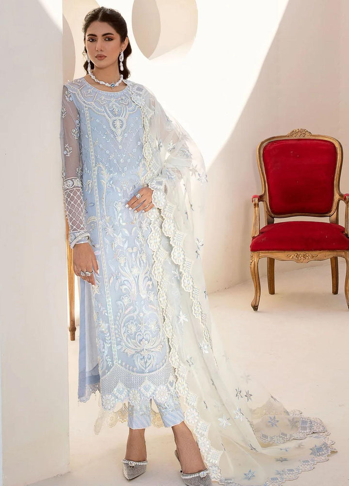 Nyra By Akbar Aslam Embroidered Organza Suits Unstitched 4 Piece  1468 Nour - Luxury Collection