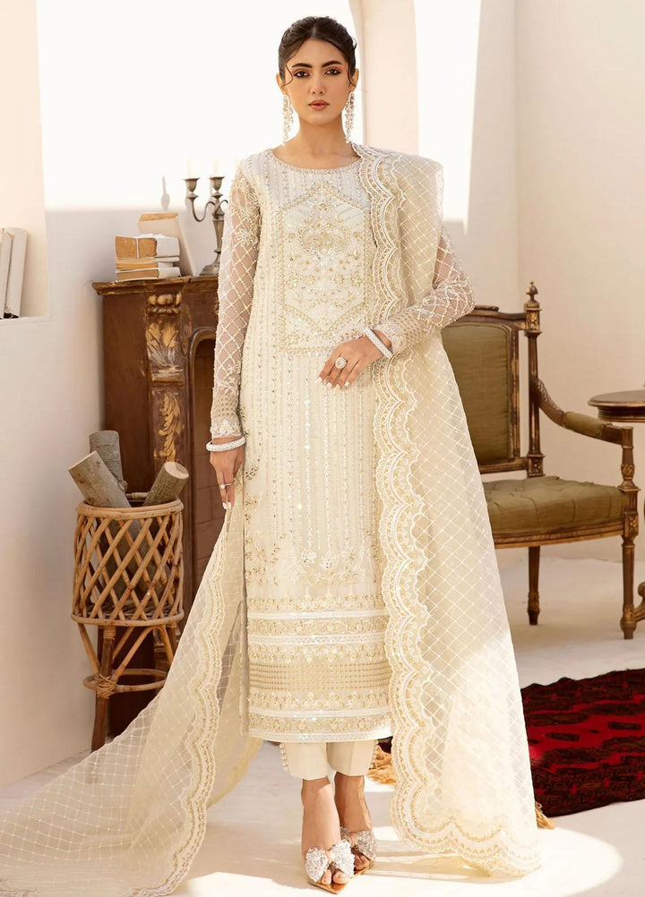 Nyra By Akbar Aslam Embroidered Organza Suits Unstitched 4 Piece  1470 Tyla - Luxury Collection