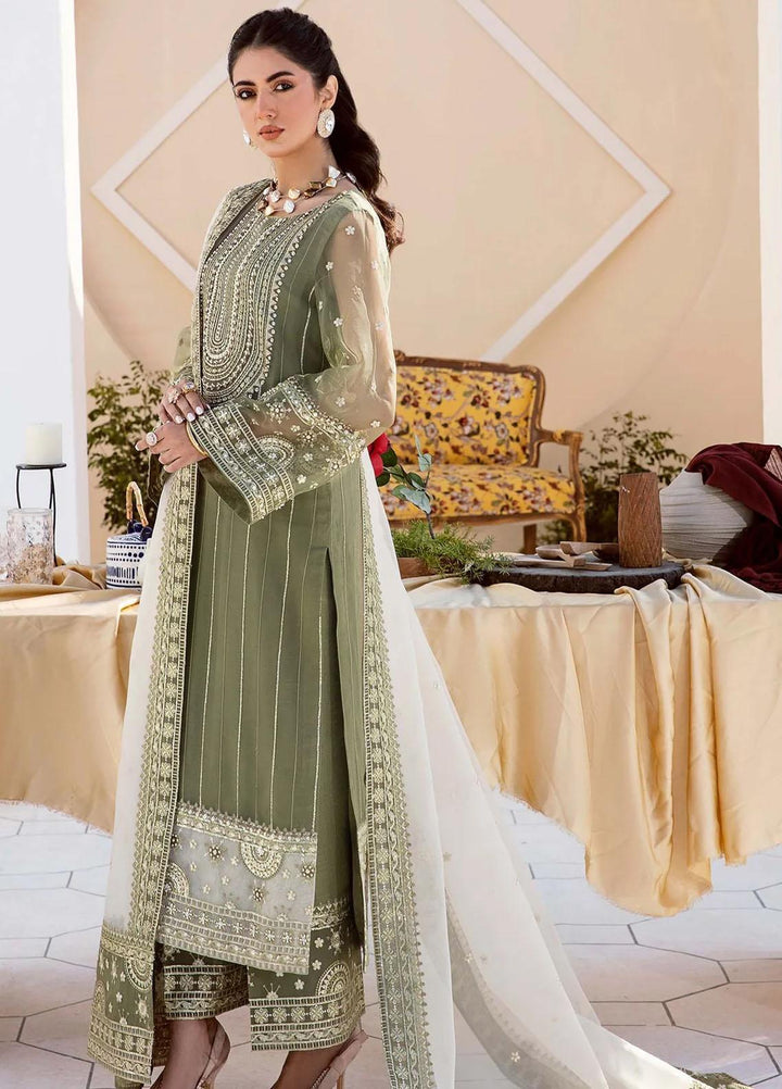 Nyra By Akbar Aslam Embroidered Organza Suits Unstitched 4 Piece  1471 Rehema - Luxury Collection
